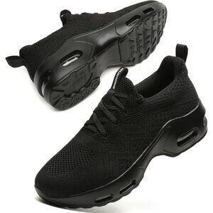 🆕Women's Black Lightweight Mesh Running Sneakers Walking Athletic Shoes